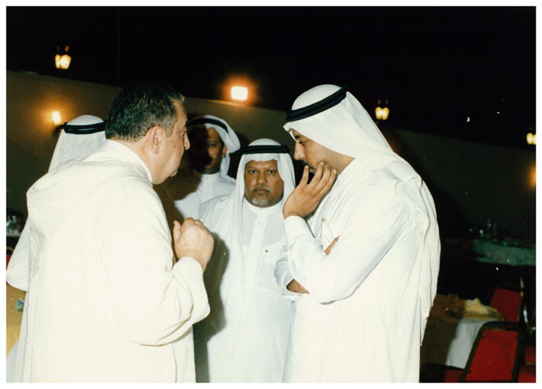 صورة 11378: الدكتور خالد عبد الغني، الأستاذ منصور حسين عطار، الشاعر عمر بهاء الدين الأميري 