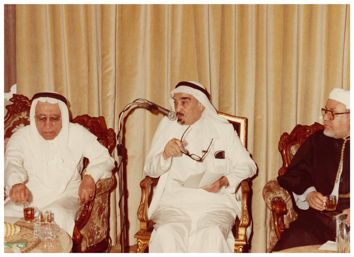 صورة 12903: معالي الشيخ أحمد الشامي، السيد أحمد عبيد، معالي الأستاذ حسين عرب 