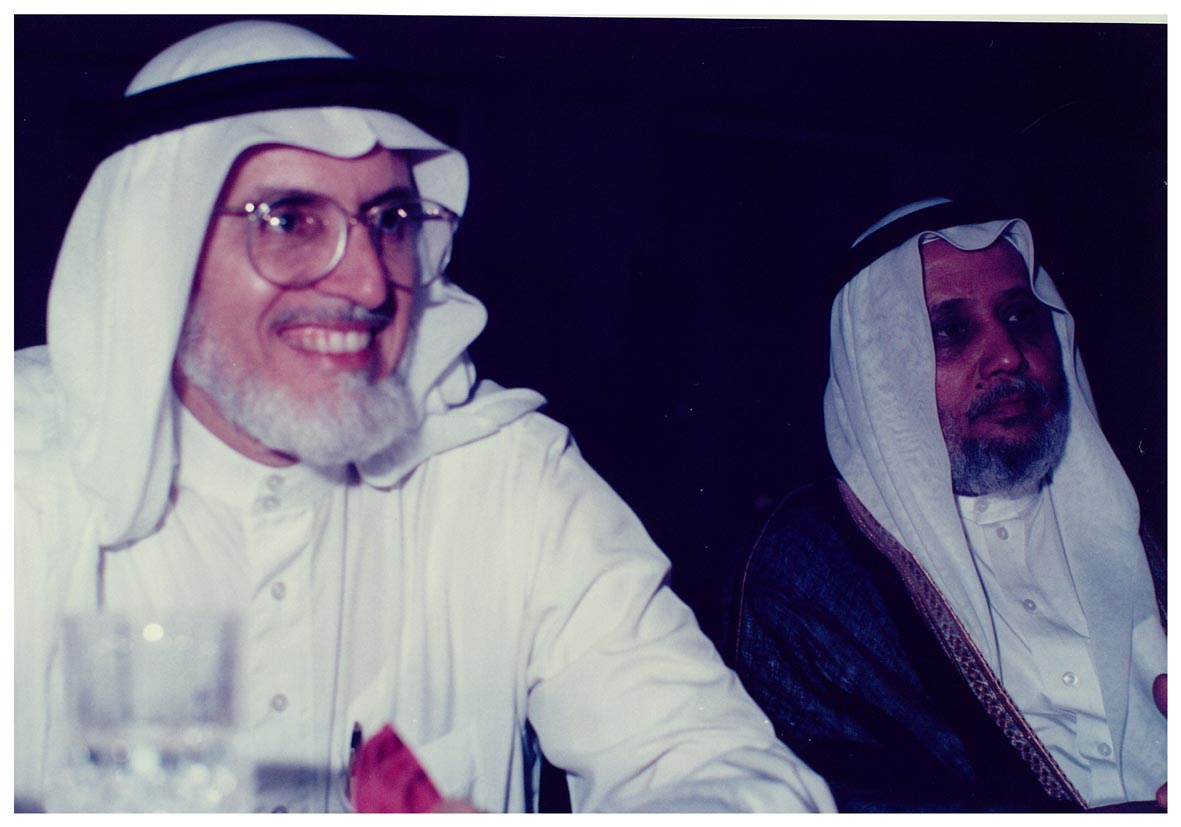 صورة 13431: معالي د. محمد عبده يماني، فمعالي الدكتور عبد الله عمر نصيف 
