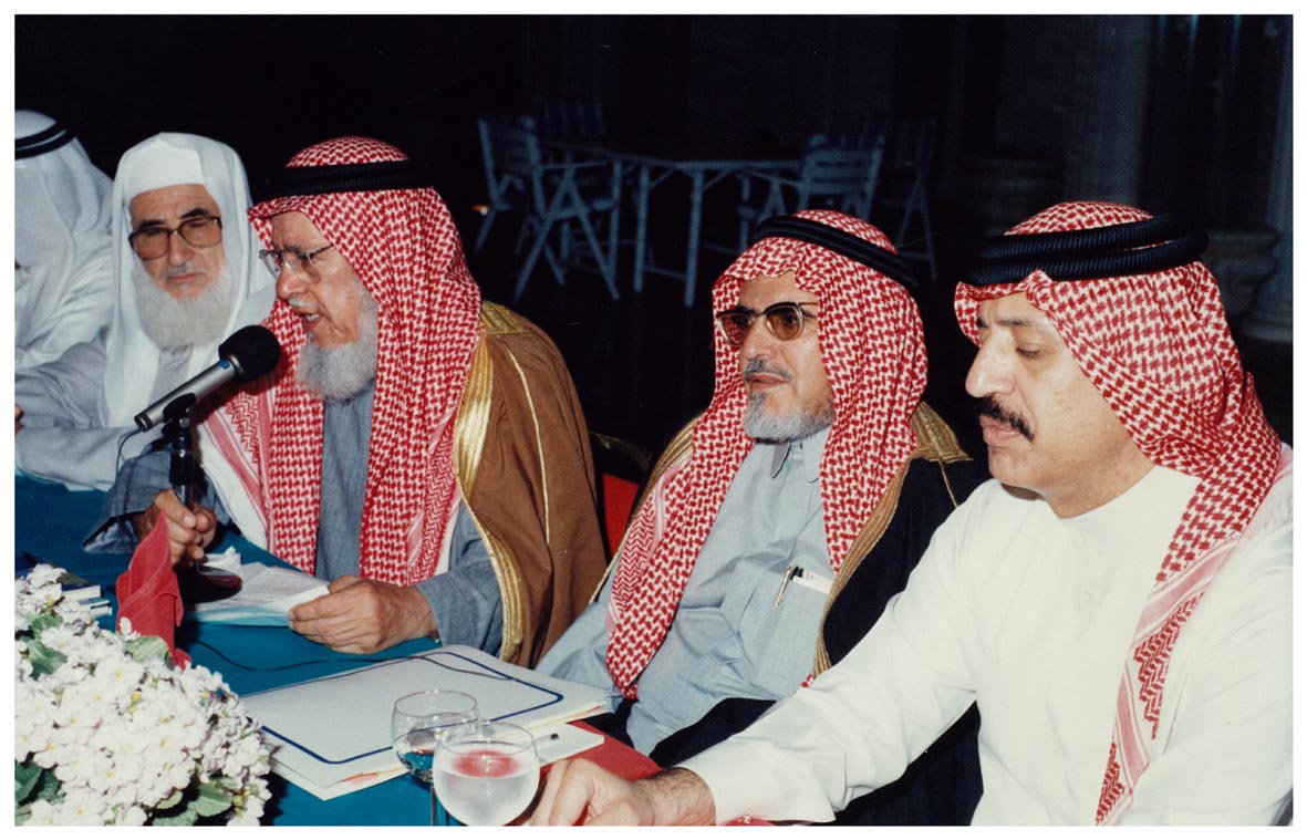 صورة 15808: الشيخ عبد المقصود خوجه، الدكتور إبراهيم المدلج، الشيخ عثمان الصالح، الشيخ محمد علي الصابوني 