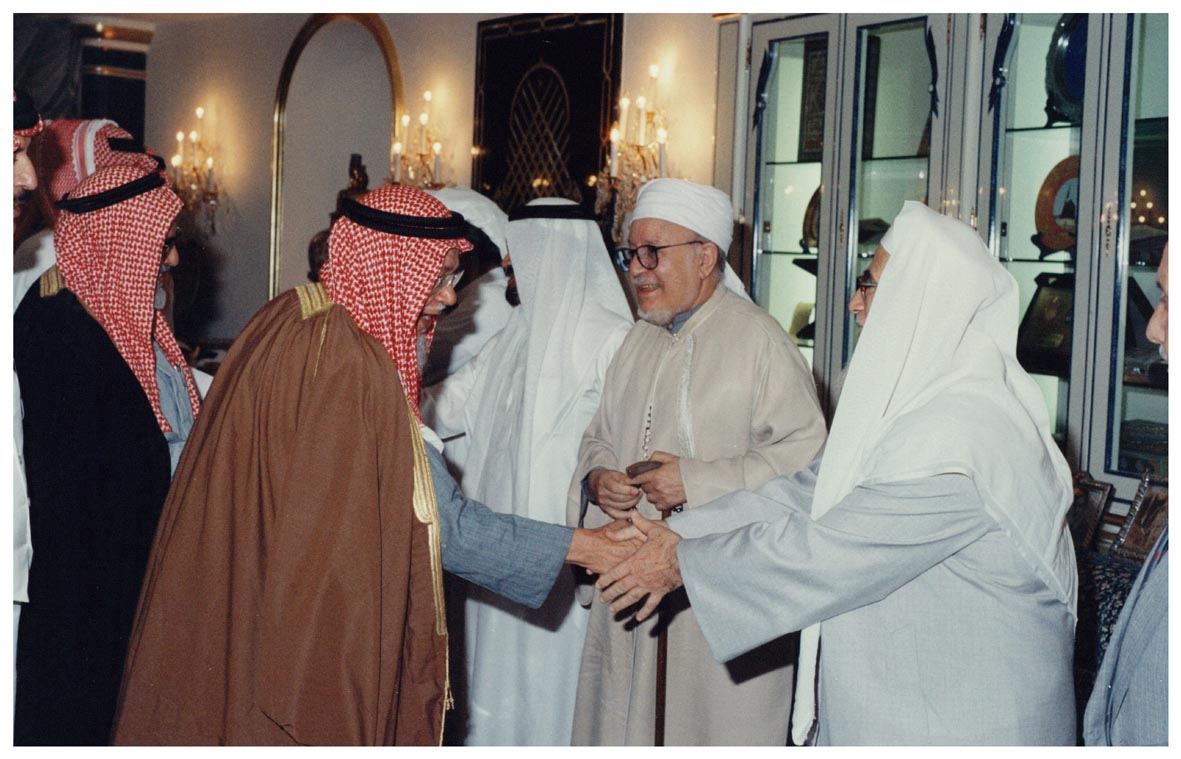 صورة 15841: الشيخ محمد علي الصابوني، معالي الأستاذ أحمد الشامي، الشيخ عثمان الصالح، الدكتور إبراهيم المدلج 