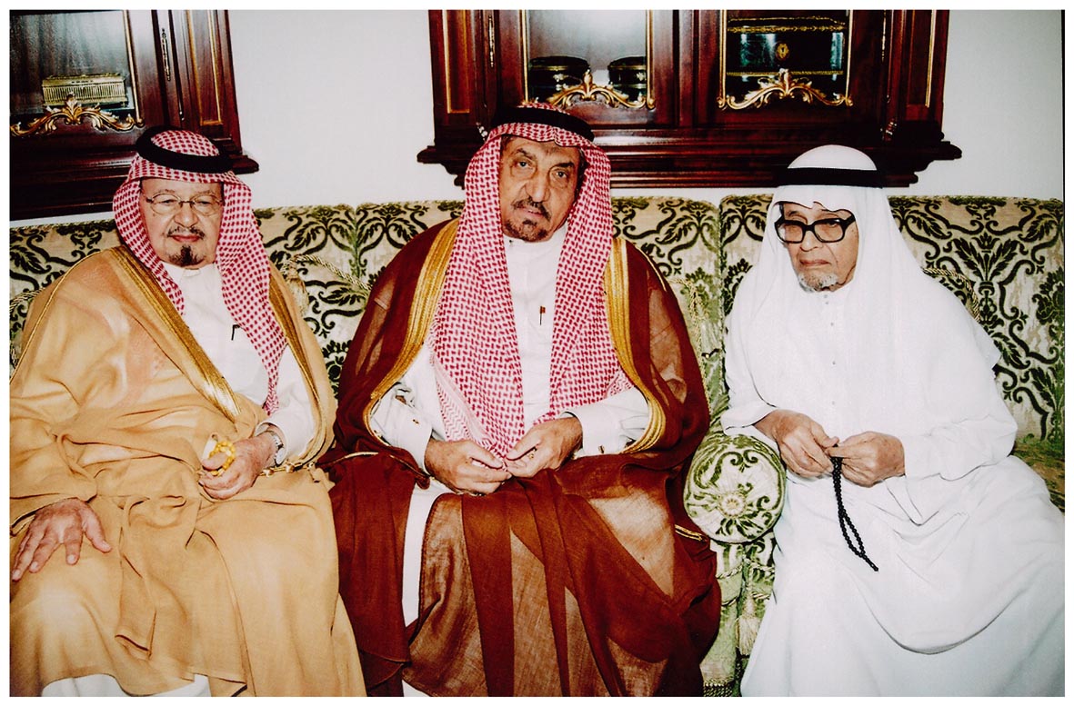 صورة 17432: الشيخ أحمد محمد باشماخ، الدكتور عبد الله باسلامة، الأستاذ حامد حسن مطاوع 