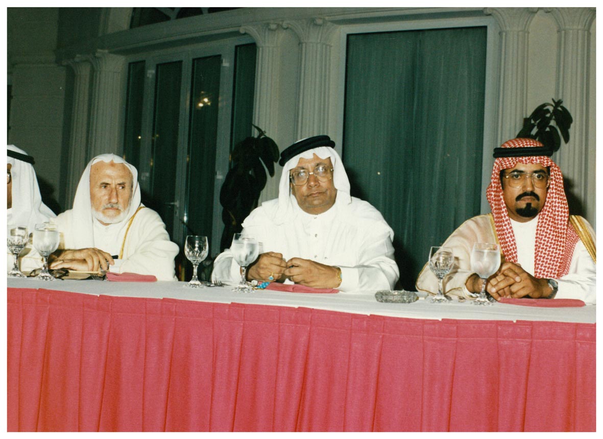صورة 25663: د. سعد الراشد فالأستاذ حسن عبد الله القرشي فالأستاذ ضياء الدين الصابوني 