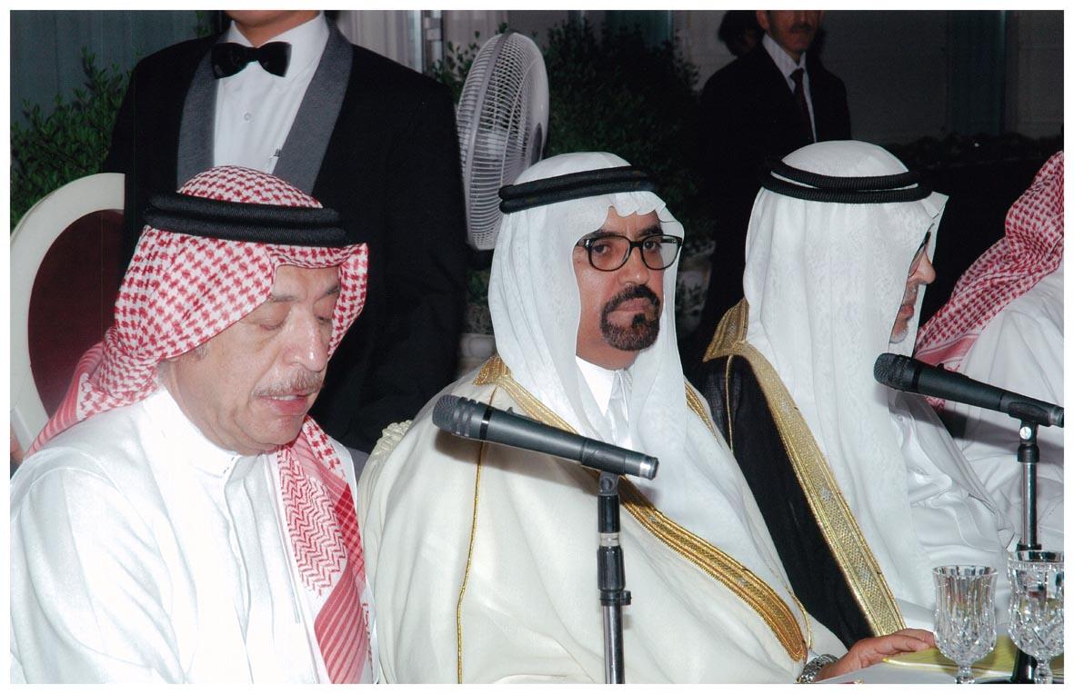 صورة 2671: أ. د. عبد الرحمن الأنصاري، أ. د. سعد عبد العزيز الراشد، الشيخ عبد المقصود خوجه 