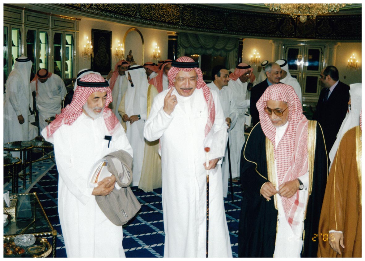 صورة 3456: أ. د. حسن الهويمل، الشيخ عبد المقصود خوجه، أ. د. عبد الله صالح العثيمين 