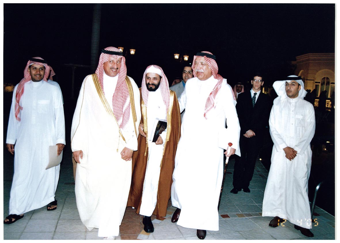 صورة 4150: الشيخ عبد المقصود خوجه، صاحب السمو الملكي الأمير تركي بن ناصر، الشيخ محمد الموجان 