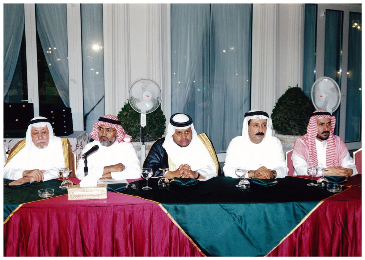 صورة 7629: ()، الدكتور أحمد سعيد درباس، الأستاذ عبد الله الثقفي، الدكتور يوسف العارف، الأستاذ عبد الله الحصين 