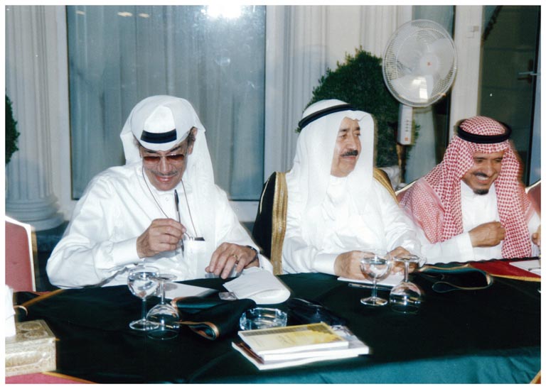 صورة 9507: الأستاذ حمد عبد الله القاضي، معالي أ. د. رضا عبيد، الدكتور عبد الله مناع 