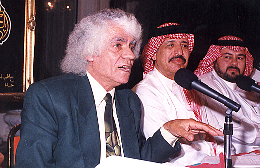 صورة 807: سعادة الدكتور خالد البرادعي يخاطب الحفل ويلقي بعض قصائده [الاثنينية: 180، الجزء: 13]
