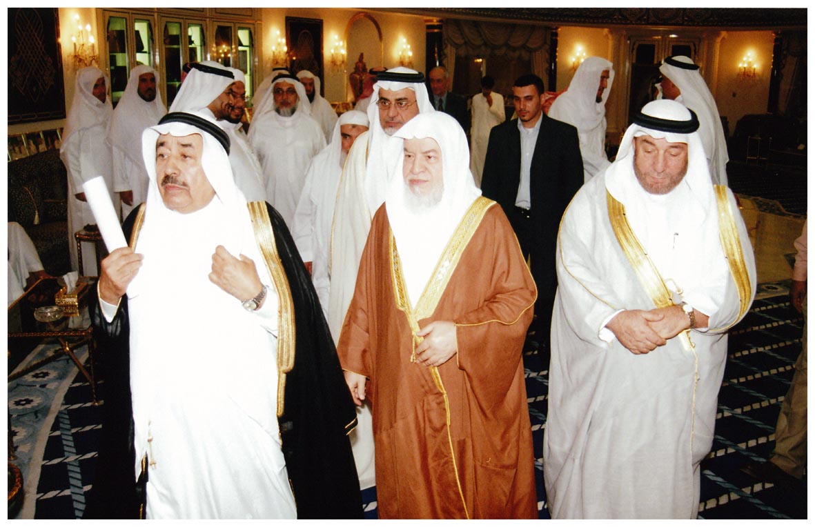 صورة 1180: الدكتور حامد الرفاعي، الشيخ محمد محمد عوامة، الدكتور رضا عبيد، معالي الدكتور سهيل قاضي، () 